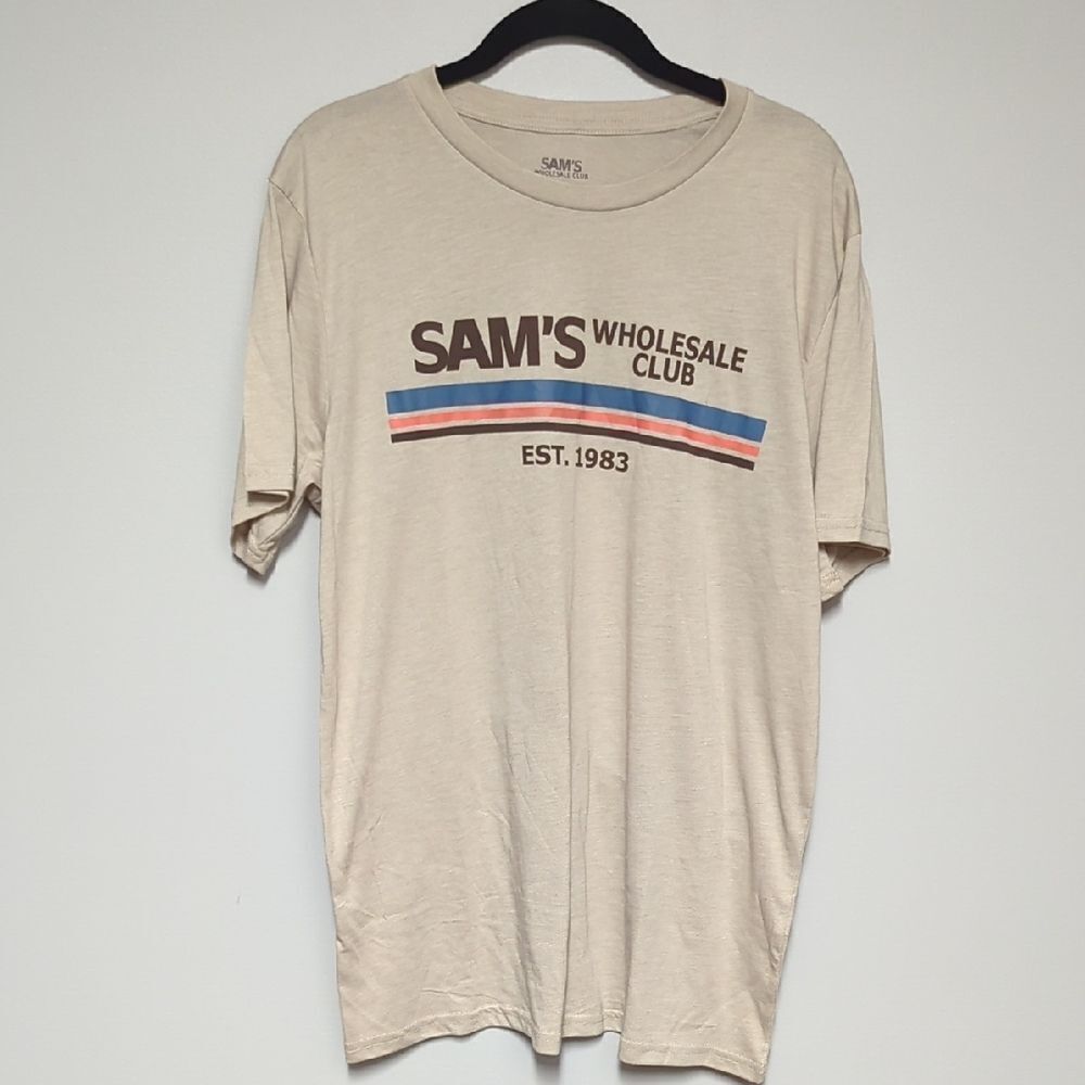 Sam's Club Cream Short Sleeve Tee